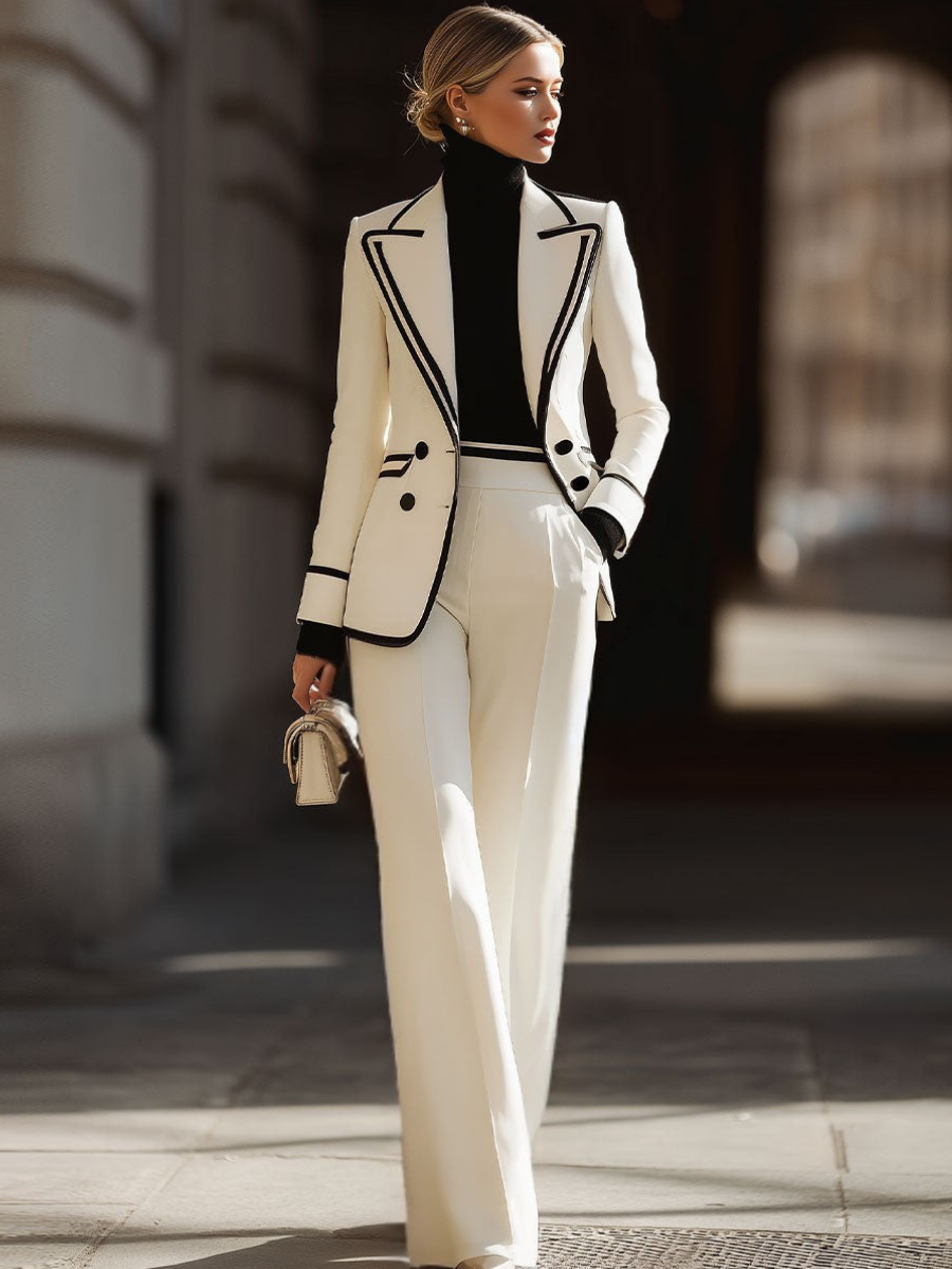 Hildegarde – Double-breasted Suit Set