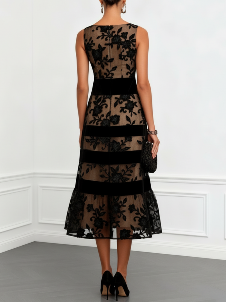 Lucia – Crown Midi Dress that Slims