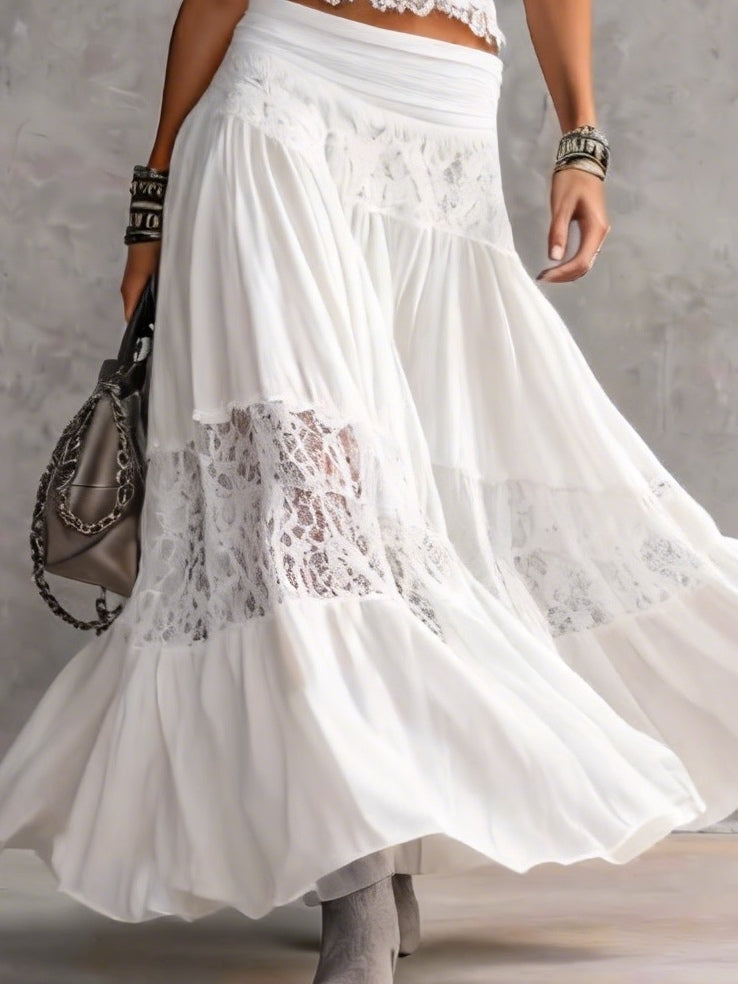 Idalia - lace top and long skirt set